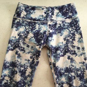 Noli Yoga Leggings Snow Print Pants Medium